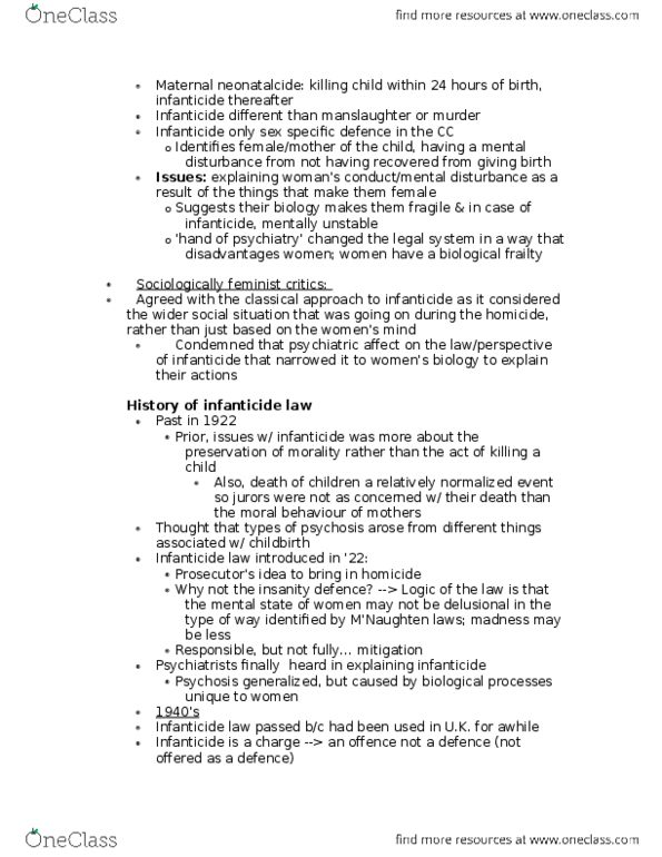 WDW101Y1 Lecture Notes - Lecture 6: Lesser Included Offense, Medicalization, Rational Agent thumbnail