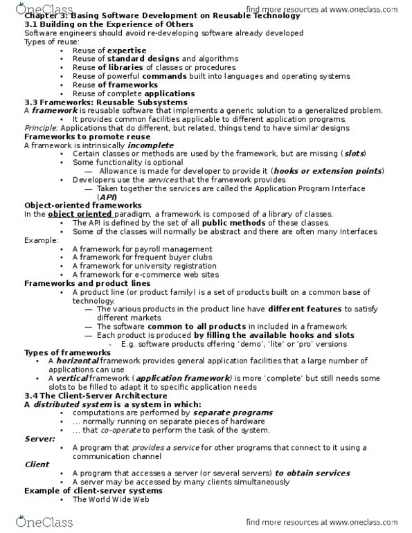 SEG 2105 Lecture Notes - Lecture 3: Fat Client, Network File System, Master Sergeant thumbnail