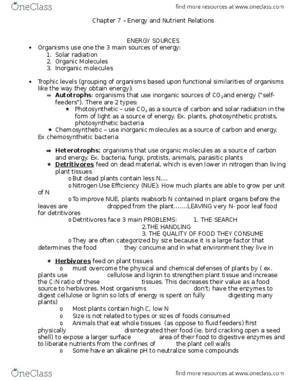 BIOLOGY 2F03 Lecture Notes - Lecture 7: Emar, Leaf, C3 Carbon Fixation thumbnail