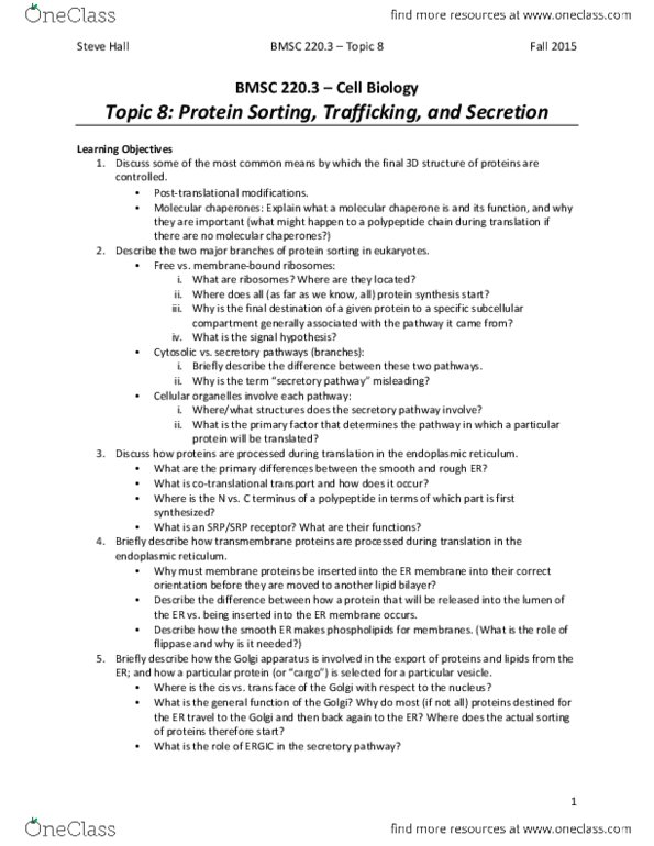 BIOL 120 Lecture 8: BMSC 220.3 Notes for Topic 8 thumbnail