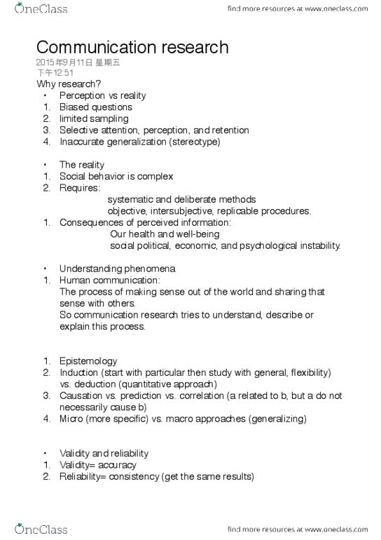 Cmn 2101 Midterm Note Before Midterm Oneclass