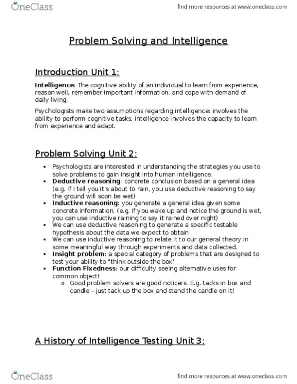 PSYCH 1X03 Lecture Notes - Lecture 5: Availability Heuristic, Confirmation Bias, Representativeness Heuristic thumbnail