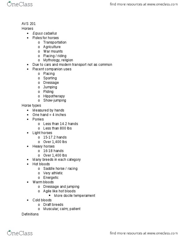 AVS 201 Lecture Notes - Lecture 2: Abdominal Pain, Haematobia, Simulium thumbnail