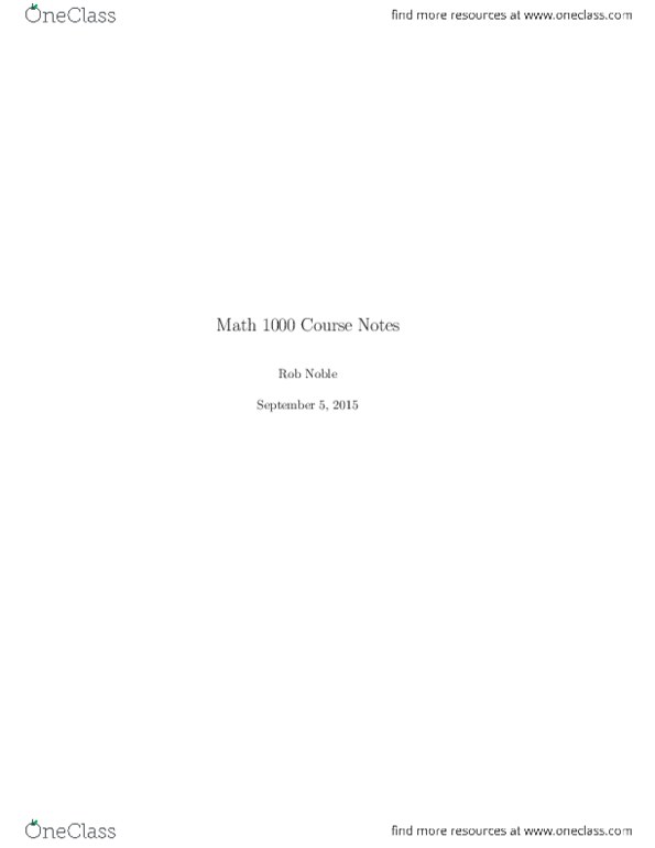 MATH 1000 Lecture Notes - Lecture 1: Lincoln Near-Earth Asteroid Research, Intermediate Value Theorem, Indeterminate Form thumbnail