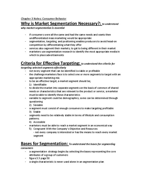 MCS 2600 Chapter 3: Chapter 3 Consumer Behavior.docx thumbnail