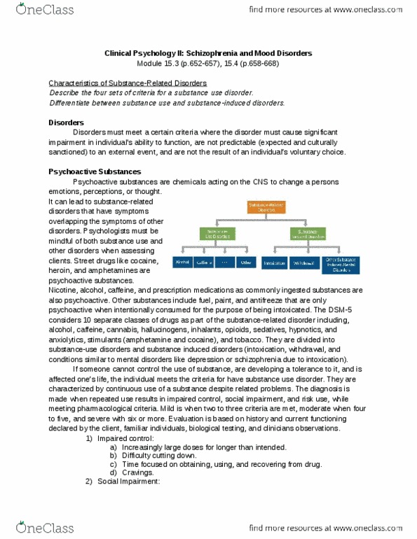 PSYC 100 Chapter 15.3-15.4: PSYC 100 Clinical Psychology II thumbnail