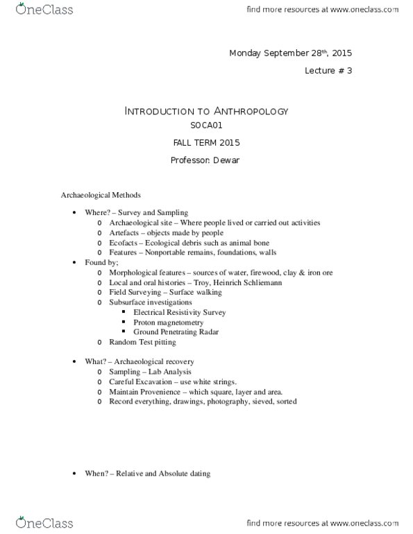 ANTA01H3 Lecture Notes - Lecture 3: Osteoporosis, Syphilis thumbnail