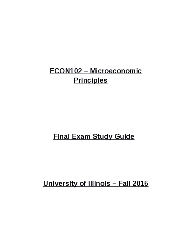 Econ Study Guide Fall Final Gordon Tullock