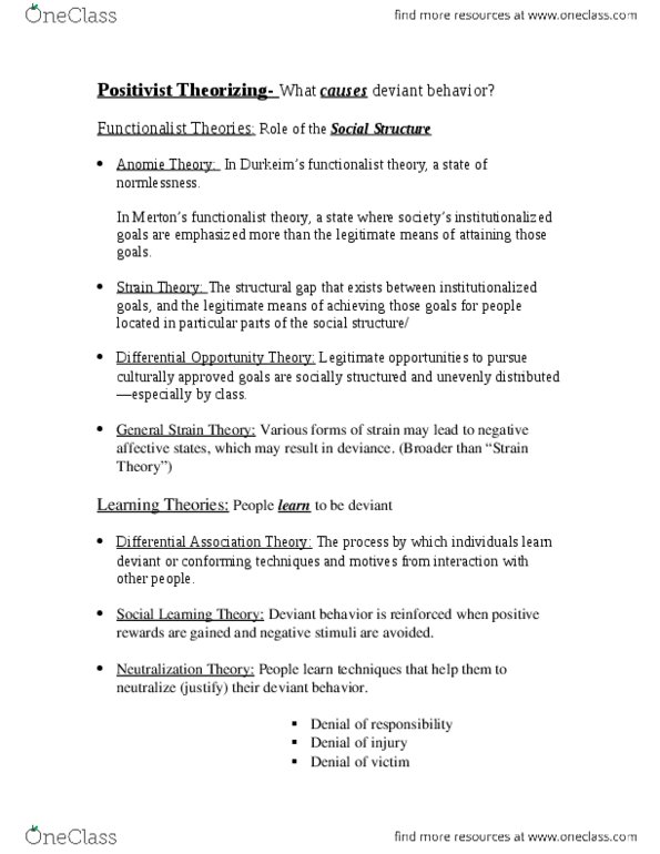 SOC224 Lecture Notes - Lecture 1: Feminist Theory thumbnail