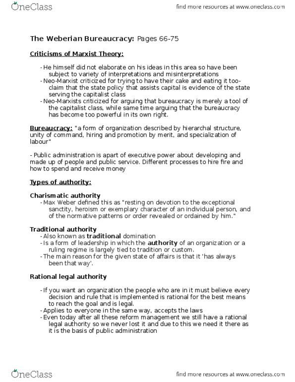 PPAS 3190 Lecture Notes - Lecture 7: Traditional Authority thumbnail