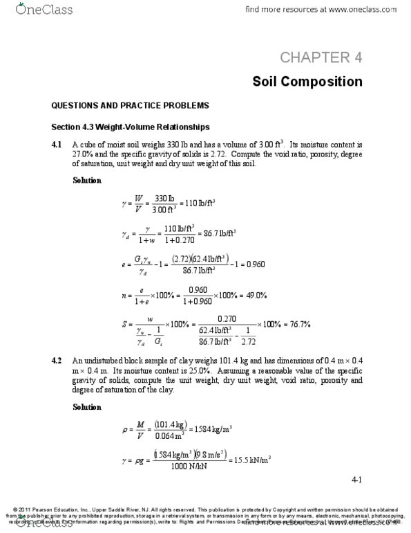 Civil and Environmental Engineering 3322A/B Chapter Notes - Chapter 04: Particle Size, American Association Of State Highway And Transportation Officials, Standard Penetration Test thumbnail