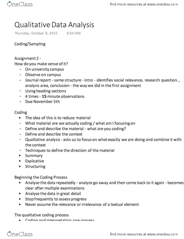 COMM 2000 Lecture Notes - Lecture 4: Nonprobability Sampling, Umberto Eco, Roland Barthes thumbnail