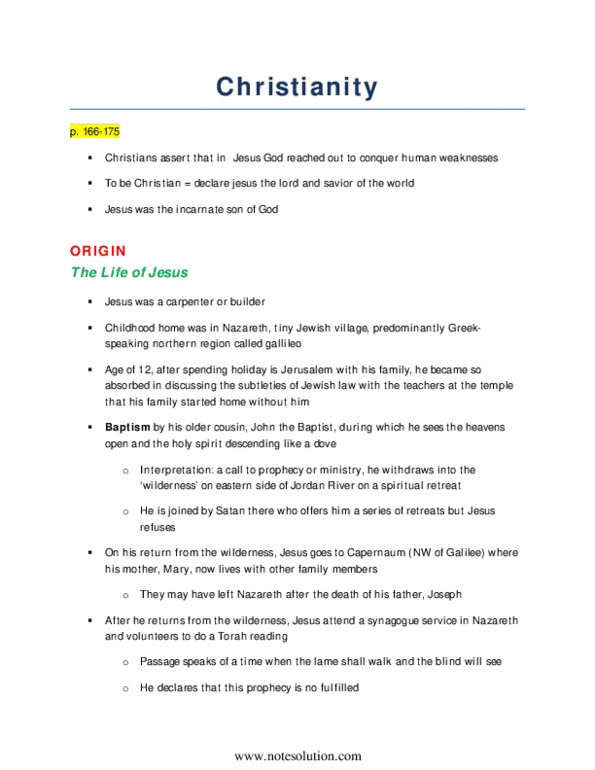 RLGA02H3 Chapter Notes - Chapter 4: Emerging Church, Crystallization, Asceticism thumbnail