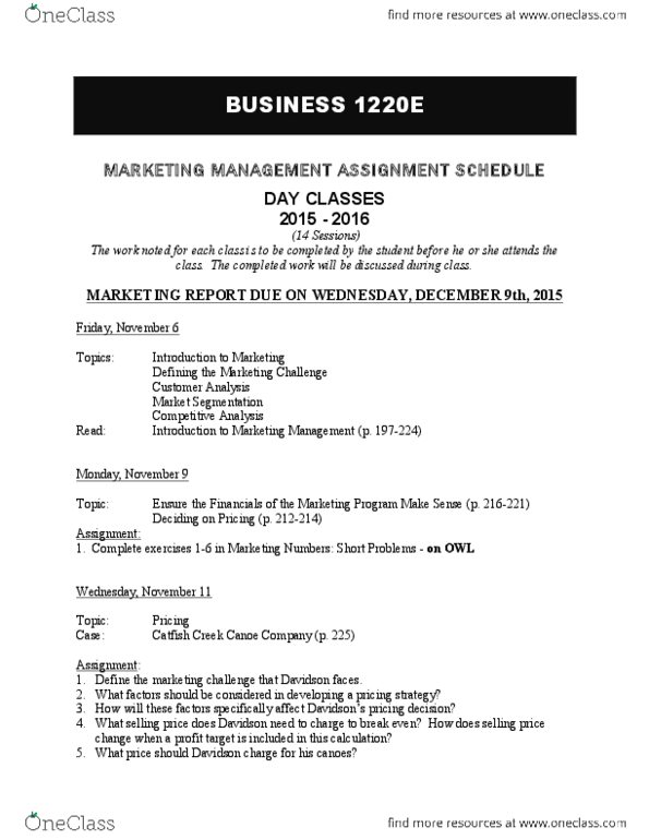 Business Administration 1220E Lecture Notes - Lecture 10: Frozen Dessert, Marble Slab Creamery, Gracie Barra thumbnail