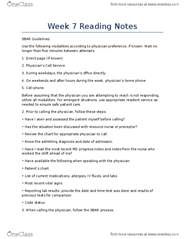 Nursing 4400A/B Lecture 7: Week 7 Reading Notes thumbnail