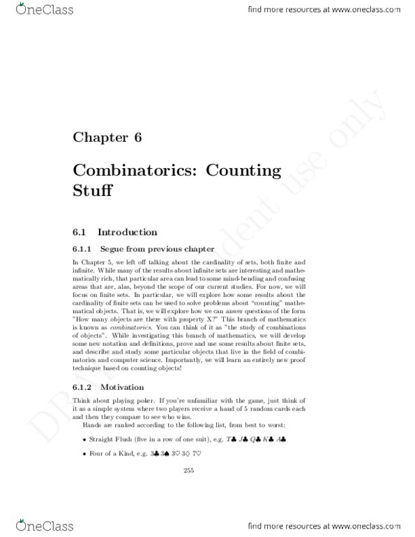21127 Chapter 6: Chapter 6 - Combinatorics thumbnail