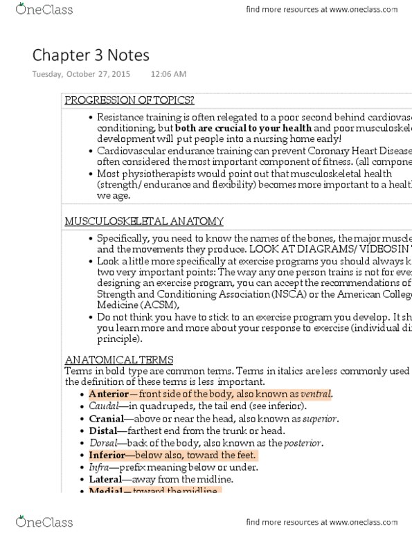 BPK 143 Lecture Notes - Lecture 3: Network For Earthquake Engineering Simulation, Ulna, Sternum thumbnail