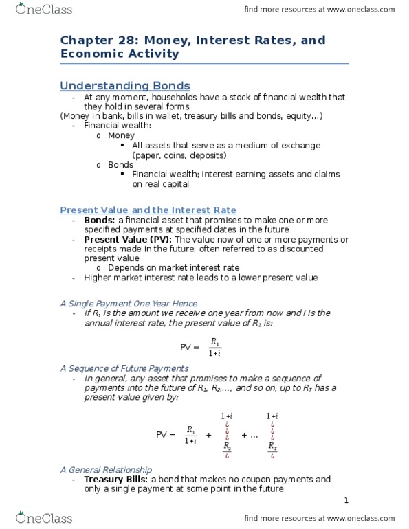 ECON 102 Chapter 28: Study Notes (Self Draw Graphs) thumbnail