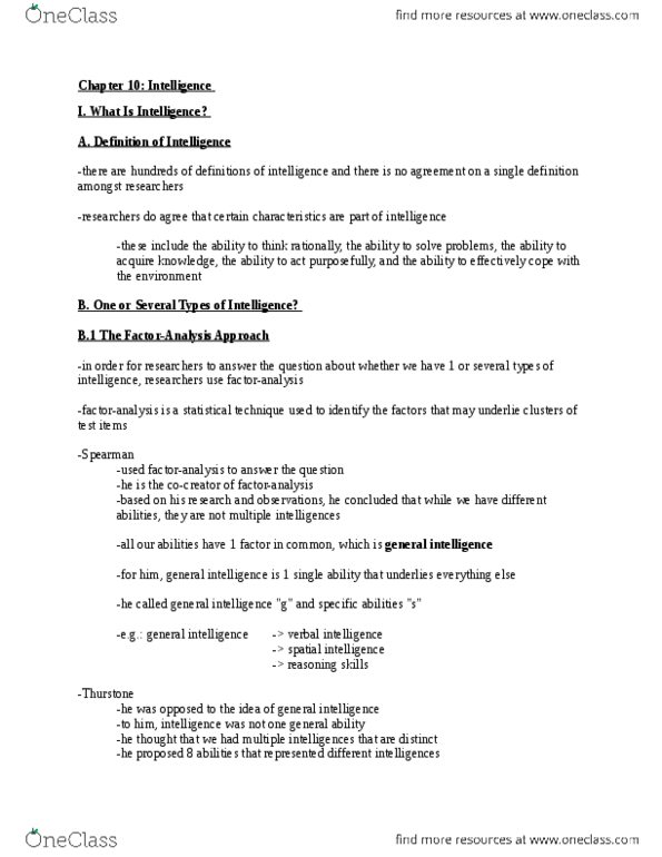 PSY 1102 Chapter Notes - Chapter 10: Stanford–Binet Intelligence Scales, Twin, Twin Study thumbnail