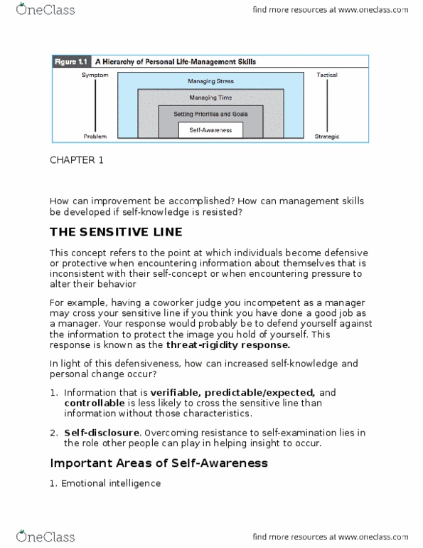 HROB 3100 Lecture Notes - Lecture 1: Agreeableness, Externals, Extraversion And Introversion thumbnail