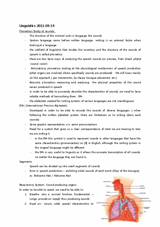 LIN100Y1 Lecture Notes - Vocal Folds, Articulatory Phonetics, Murmured Voice thumbnail