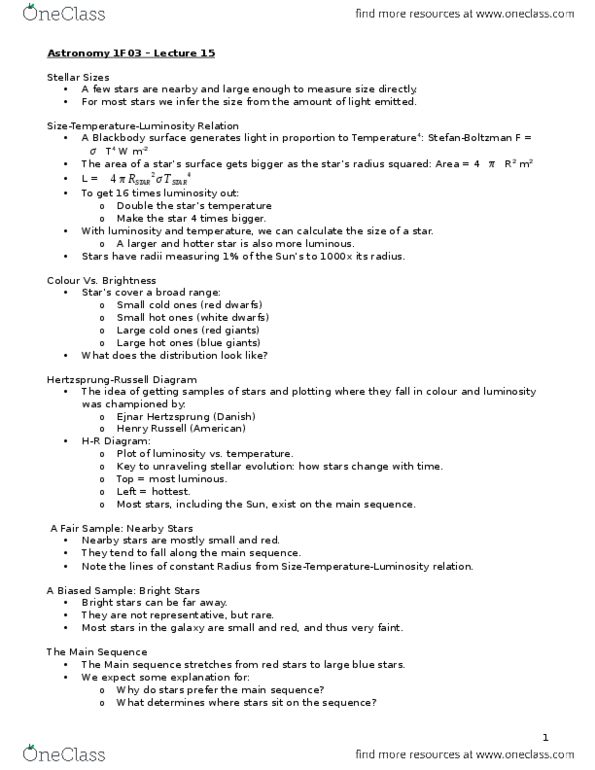 ASTRON 1F03 Lecture Notes - Lecture 15: Helioseismology, Land Of Oz, Chromosphere thumbnail