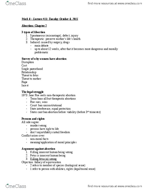 PHLB09H3 Lecture 11: Detailed Lecture #11-15 Notes thumbnail