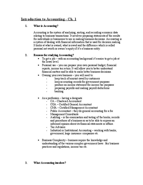 RSM219H1 Lecture Notes - Financial Statement, Income Statement, Ipod thumbnail