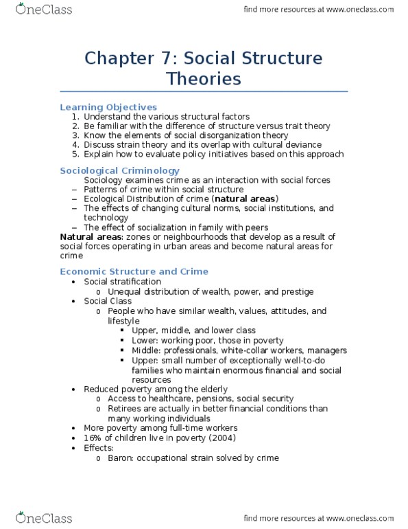 CC100 Lecture 7: Chapter 7 Social Structure Theories thumbnail