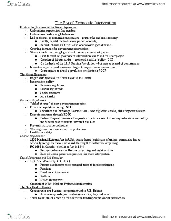 Political Science 2211E Lecture Notes - Lecture 11: Fixed Exchange-Rate System, Consumer Protection, Nazism thumbnail