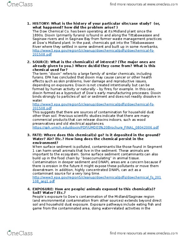 PUBHLTH 200 Lecture Notes - Lecture 9: Parathion, Coal Tar, Chloracne thumbnail