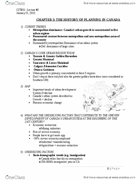 CITB01H3 Lecture Notes - Lecture 3: Golden Horseshoe, Greater Montreal, Lower Mainland thumbnail