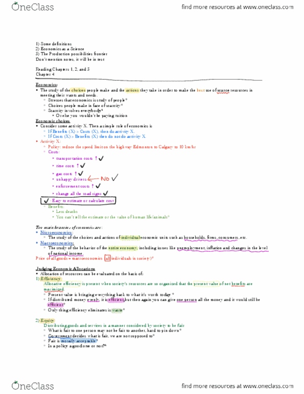 ECON101 Lecture Notes - Lecture 1: Demand Curve, American Institute Of Aeronautics And Astronautics, Economica thumbnail