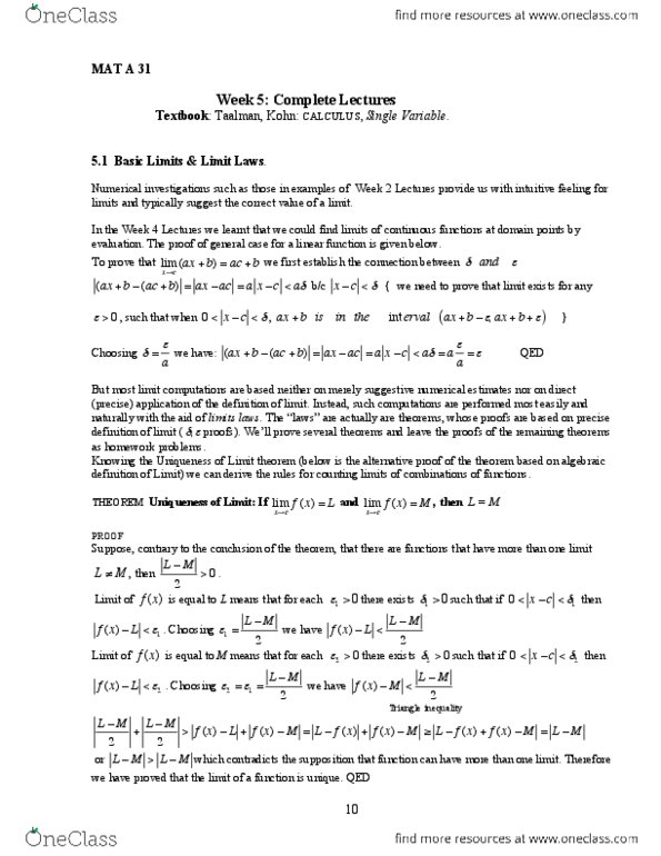 MATA31H3 Lecture Notes - Lecture 7: Triangle Inequality, Computer-Aided Technologies thumbnail