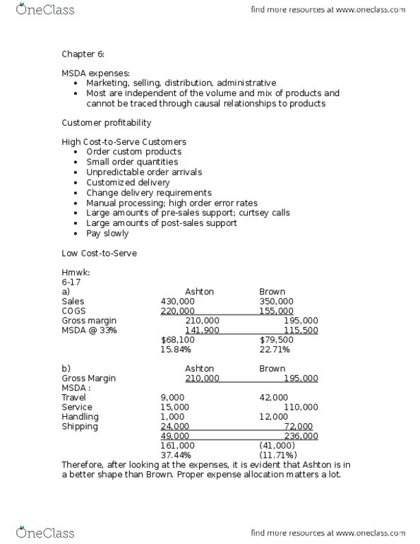 BU247 Lecture Notes - Lecture 6: Curtsey, Earnings Before Interest And Taxes, Gross Margin thumbnail