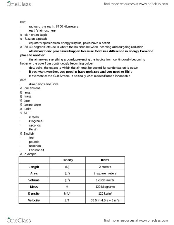 GEOG 202 Lecture Notes - Lecture 1: Lithosphere, Dry Line, Westerlies thumbnail