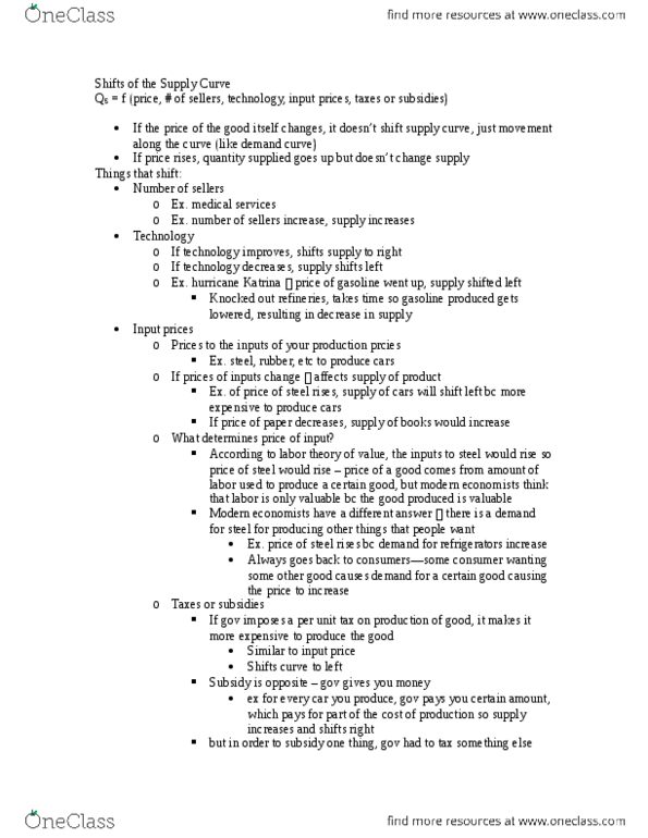 ECON 102 Lecture Notes - Lecture 8: Demand Curve thumbnail