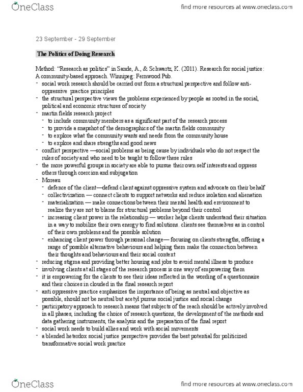 SOCI 4615 Chapter Notes - Chapter --: Acetyl Group, Deconstruction, Afrocentrism thumbnail