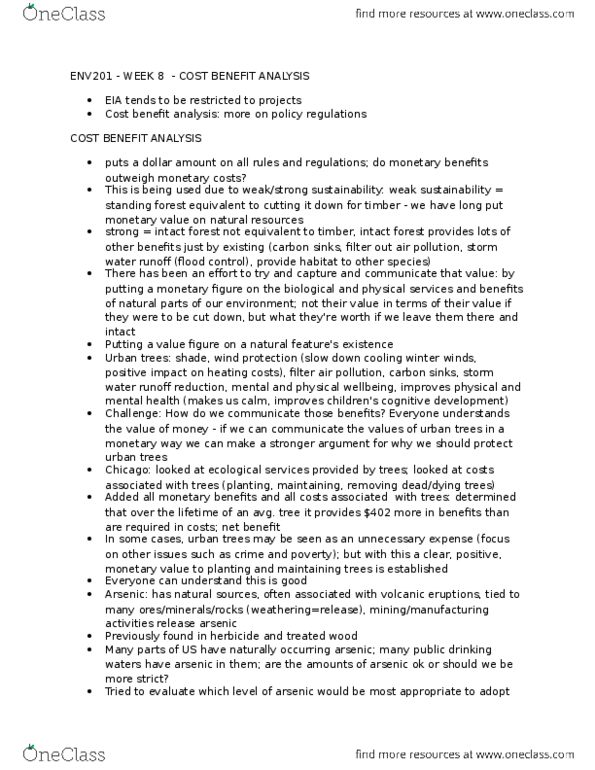 ENV201H5 Lecture Notes - Lecture 8: Intact Forest Landscape, European Cooperation In Science And Technology, Herbicide thumbnail