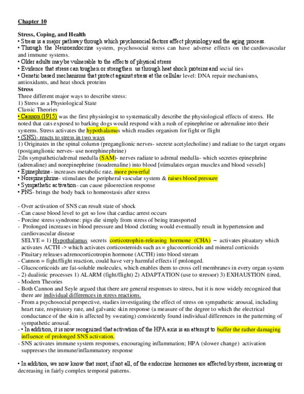 HLTC22H3 Lecture Notes - Reduced Affect Display, Allostasis, Hormesis thumbnail