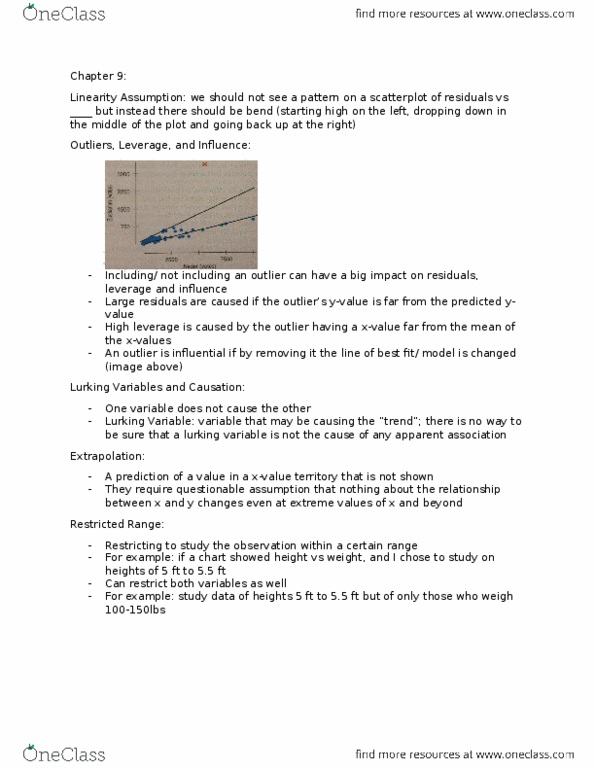 STAB22H3 Chapter Notes - Chapter 9: Confounding, Scatter Plot thumbnail