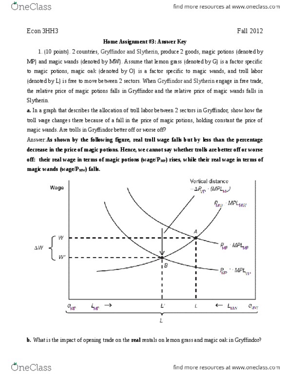 ECON 3HH3 Lecture Notes - Lecture 3: Cymbopogon, Hogwarts, Real Wages thumbnail