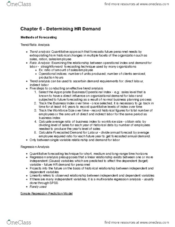 HRM301 Chapter Notes - Chapter 6: Ion, General Linear Model, Trend Analysis thumbnail