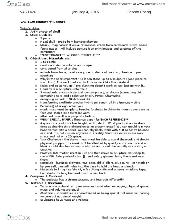 Visual Arts Studio 1020 Lecture Notes - Lecture 16: Lead Poisoning, Masking Tape, Pliers thumbnail