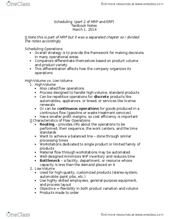 Management and Organizational Studies 3330A/B Lecture Notes - Lecture 5: Workflow, Temporary Work, Lastminute.Com thumbnail