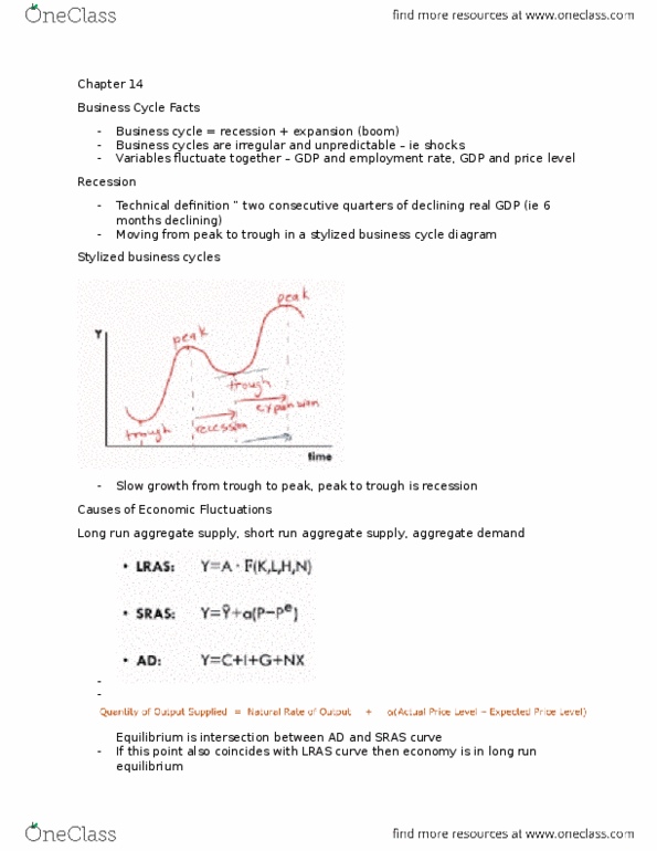 ECON 1BB3 Lecture Notes - Lecture 14: Stock Market, Aggregate Supply, Aggregate Demand thumbnail