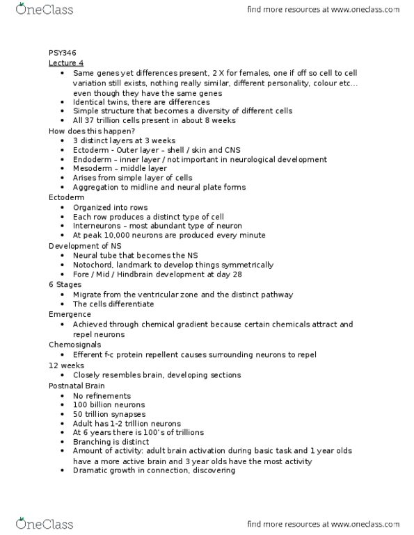 PSY346H5 Lecture Notes - Lecture 4: Sexually Dimorphic Nucleus, Hypothalamus, Impulsivity thumbnail