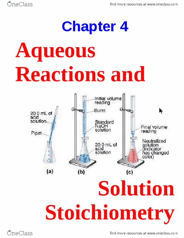 CHEM 1201 Lecture Notes - Lecture 4: Sulfuric Acid, Solubility, Sodium Hydroxide thumbnail
