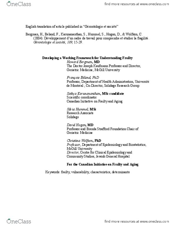 HLTHAGE 2F03 Lecture Notes - Lecture 6: Osteoporosis, World Health Organization, Systematic Review thumbnail