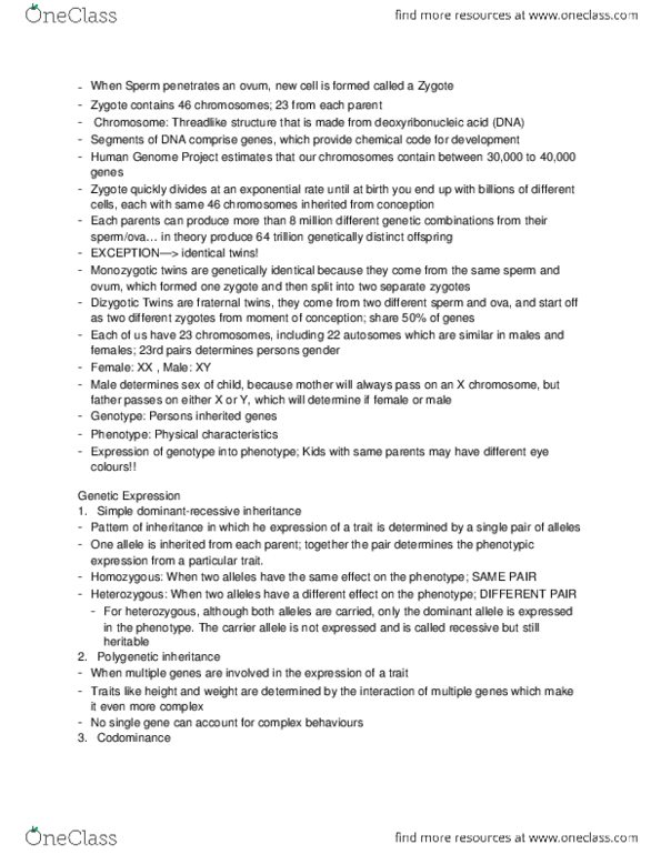 PSYCH 1XX3 Lecture Notes - Lecture 2: Sensation Seeking, Abo Blood Group System, Human Genome Project thumbnail